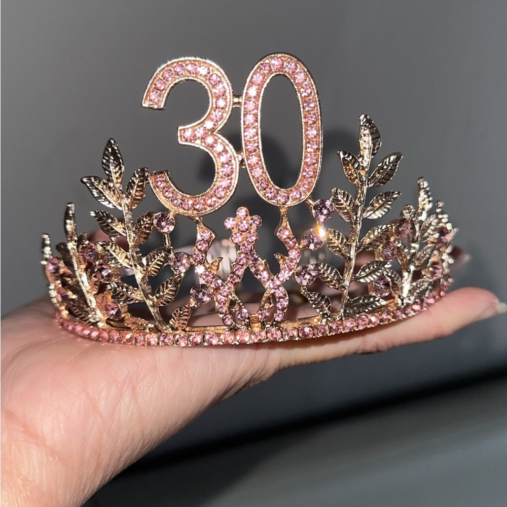 Rose Gold 30th Birthday Tiara
